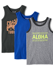 Boys Graphic Tank Top 3-Pack