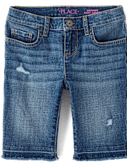 Girls Skimmer Jean Shorts 2-Pack