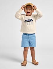 Baby And Toddler Boys Vehicle French Terry Active Shorts 3-Pack