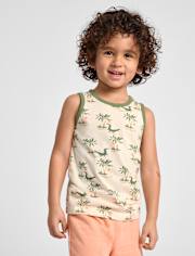 Baby And Toddler Boys Crocodile Tank Top 3-Pack