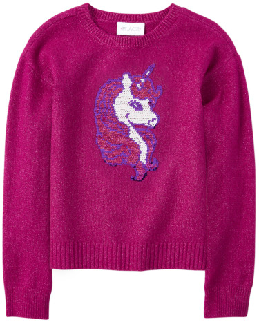 little girl unicorn sweater