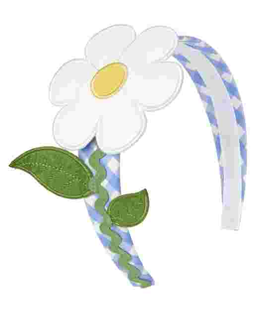 Diadema con apliques de flores para niñas - Sunny Daisies