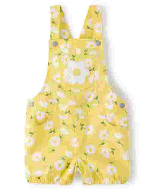 Pantalón corto niña tejido estampado floral - Sunny Daisies