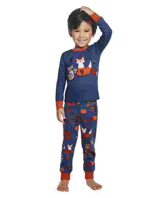 Pijama de 2 piezas de algodón con ajuste ceñido y manga larga para niño - Gymmies