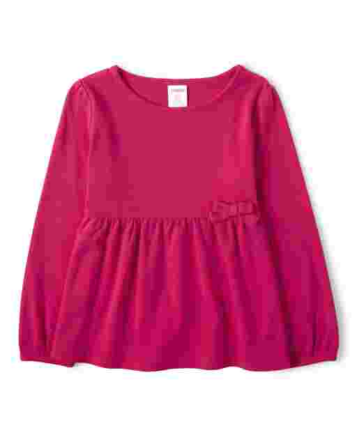 Top con lazo de manga larga para niñas - Every Day Play