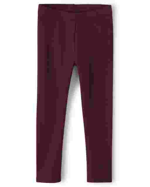 Leggings de punto con forro acogedor para niñas: juego diario