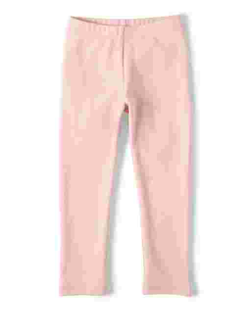 Leggings de punto con forro acogedor para niñas: juego diario