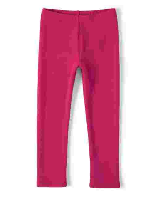 Leggings de punto con forro acogedor para niñas: juego diario