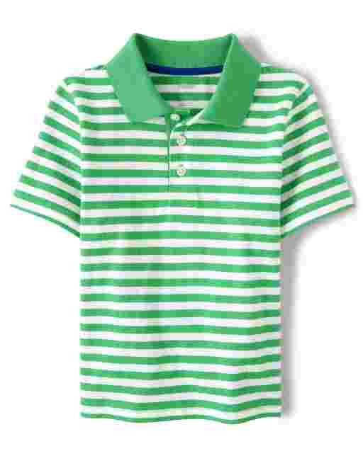 Polo de rayas de manga corta para niño - Country Club