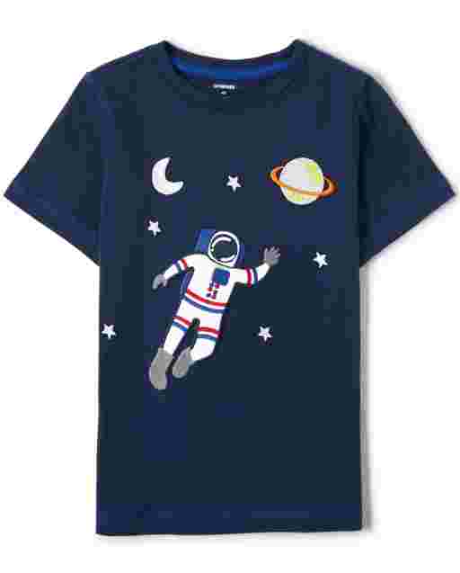 Camiseta de astronauta bordada de manga corta unisex - Future Astronaut