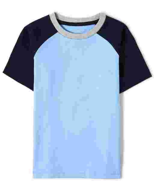 Camiseta de manga raglán corta para niños