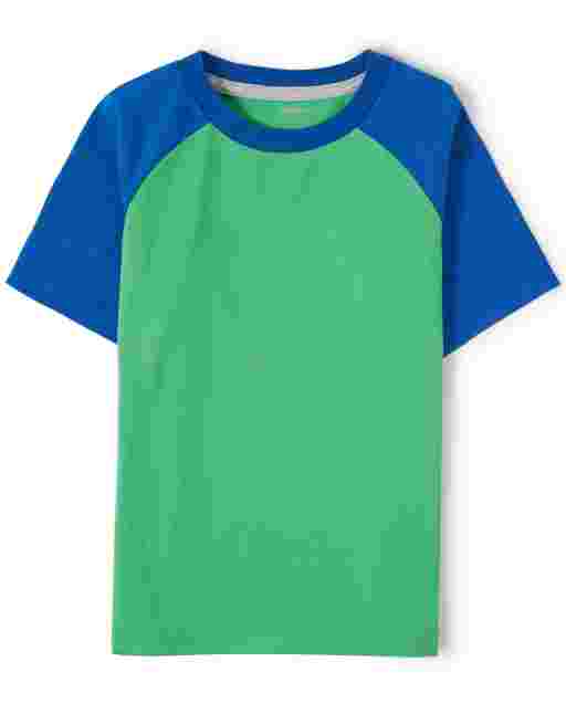 Camiseta de manga raglán corta para niños