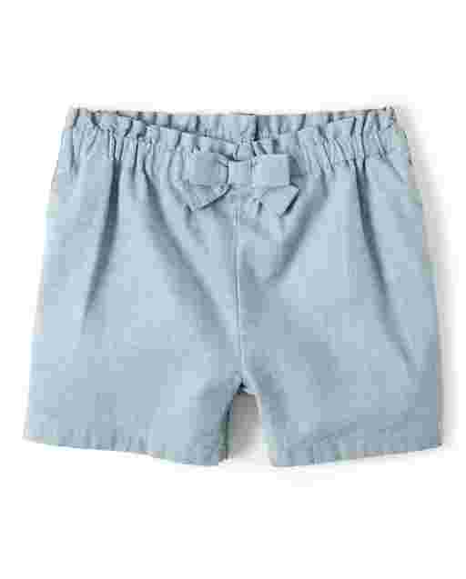 Shorts de cambray para niñas - Pretty Peach