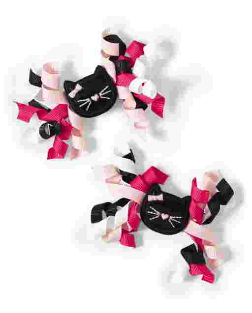 Pinzas para el pelo rizado con gatos para niñas - Puuurfect In Paris