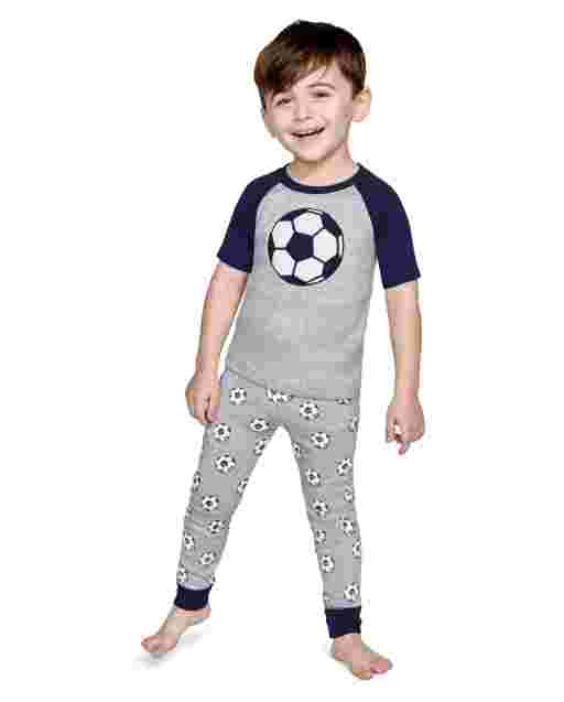 Pijama de 2 piezas de algodón con ajuste ceñido para niños, conjunto, manga corta - Gymmies