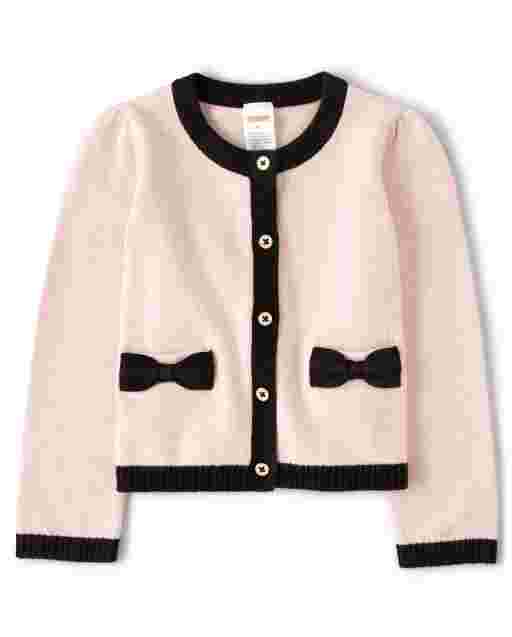 Cárdigan niña manga larga lazo - Puuurfect In Paris