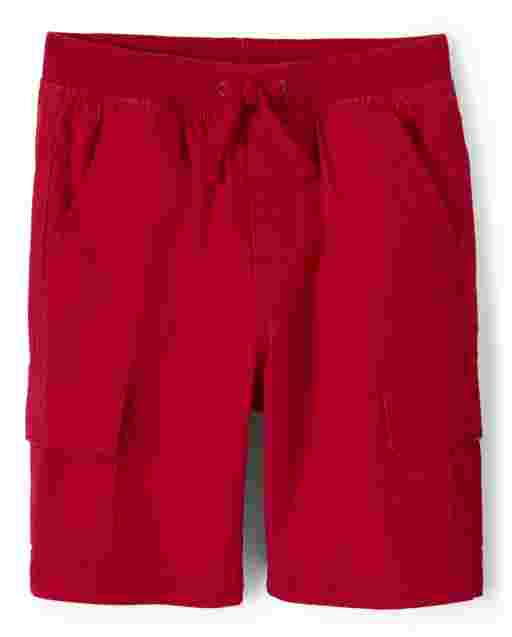 Shorts cargo de popelina sin tirantes para niños