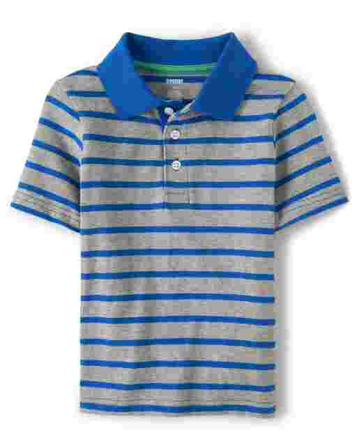 Polo de rayas de manga corta para niño - Country Club