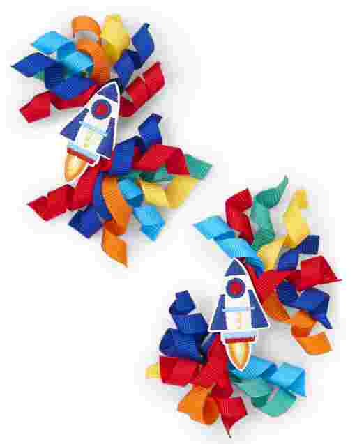 Paquete de 2 pinzas para el pelo rizado para niñas - Future Astronaut