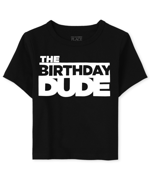 Download Baby And Toddler Boys Short Sleeve The Birthday Dude Graphic Tee The Children S Place