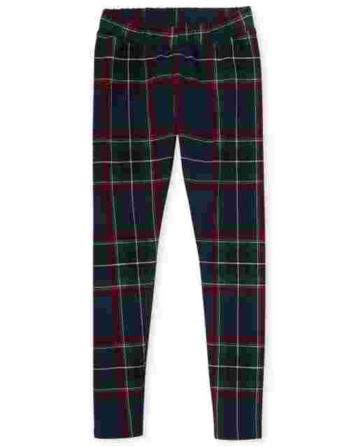 Legging Microfibre Fille Extensible - Pour Danse, Gym, école, Coupe Ajustée, Longueur Complète, Tailles 3 à 13 Ans