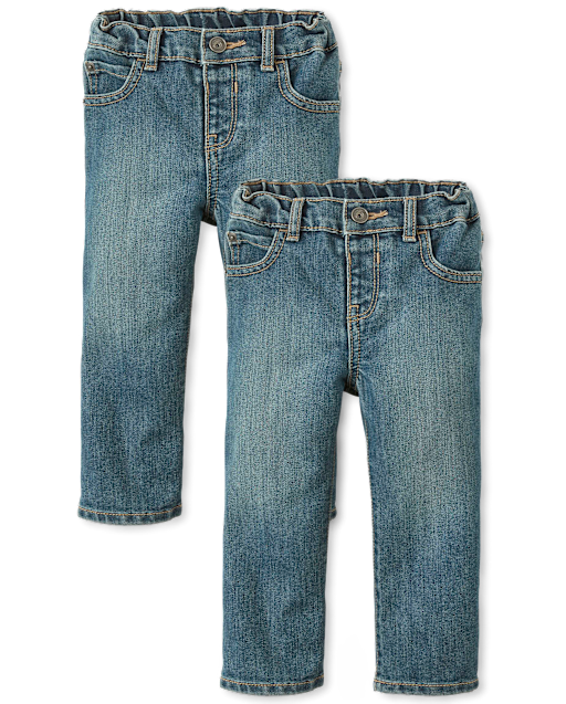 Baby And Toddler Boys Basic Bootcut Jeans 2Pack