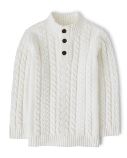 Boys cable store knit cardigan