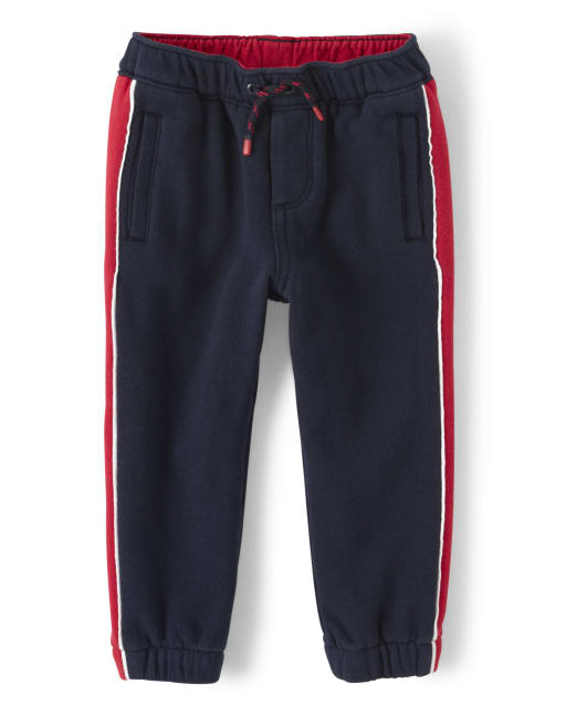 Boys Side Stripe Fleece Jogger Pants Every Day Play BLUE Gymboree