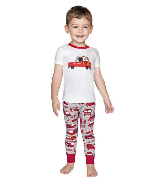 Boys fireman pajamas deals