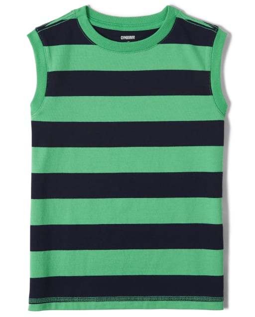 Top De Verano Sin Mangas A Rayas - Viscosa Suave, Corte En V Y Detalle De Volantes, Estilo Casual Fresco