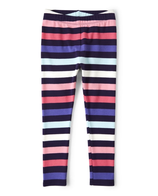 Girls Knit Striped Leggings Hello Dino MULTI CLR Gymboree CA