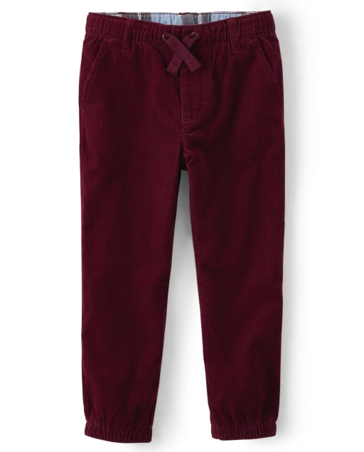 Boys burgundy joggers online