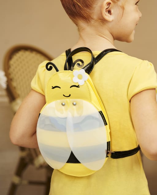 Jelly Mini Backpack With Bee Pin