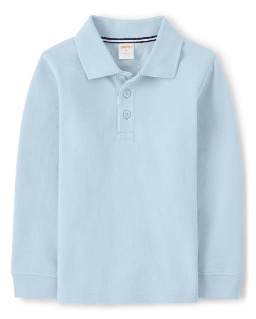 light blue boys polo