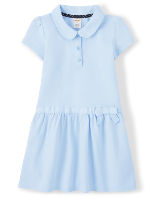 Girls uniform polo dress hot sale