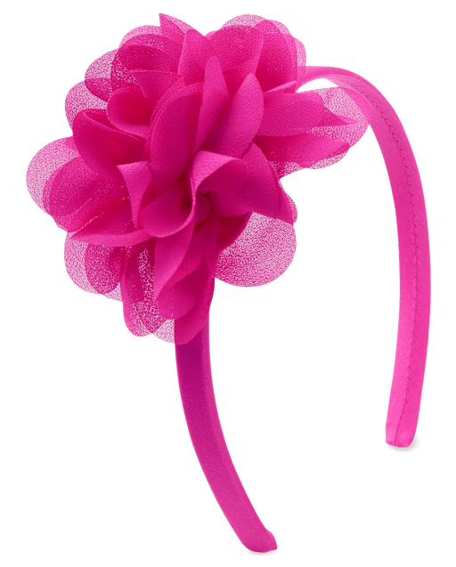 132. The Hot Pink Flower Terry Headband Lowknot The Hot Pink Flower Terry Brooke Shade Designer High Topknot  main image 4