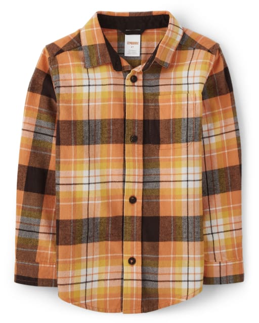 Chemise à Manches Longues Pour Garçon Gymboree - Taille 5 - Vert - Bon état
