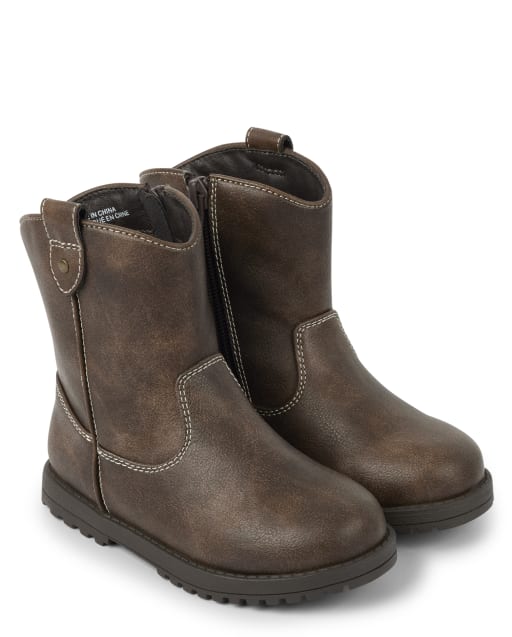 Boys Cowboy Boots County Fair DK BROWN Gymboree CA
