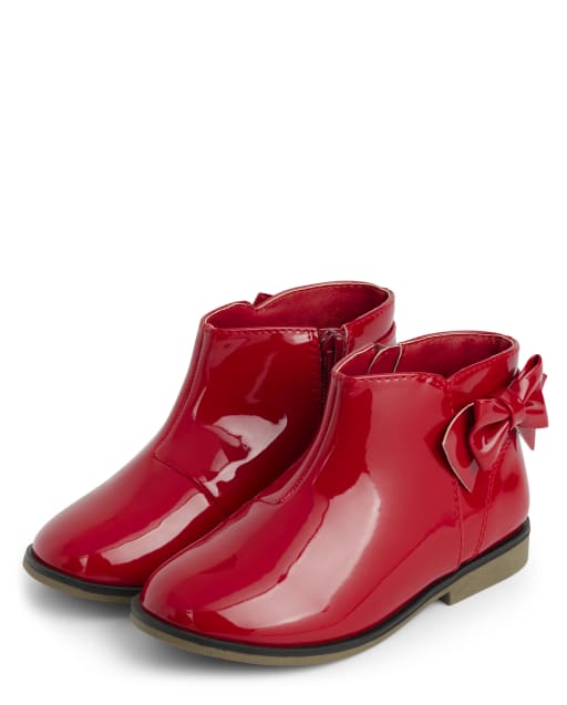 Girls red new arrivals ankle boots
