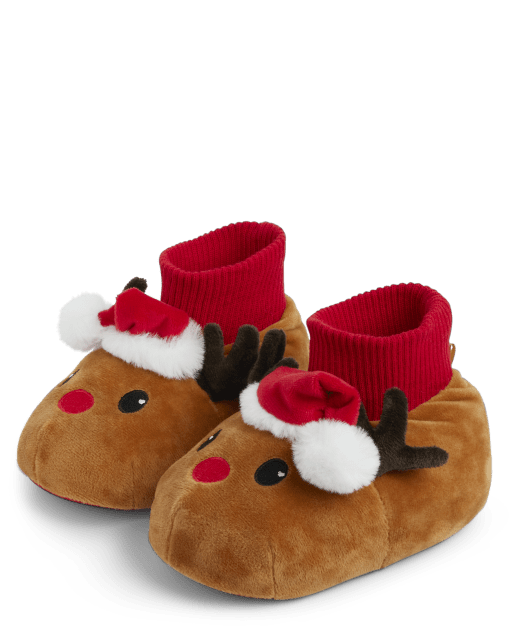 Reindeer slippers kids deals