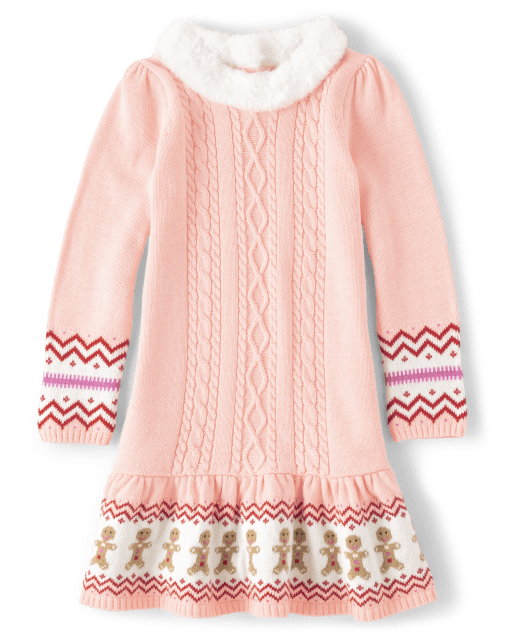 Gymboree Girls' and Toddler Long Sleeve Knit Casual Dresses Seasonal,  Aztec, 6 : : Clothing, Shoes & Accessories