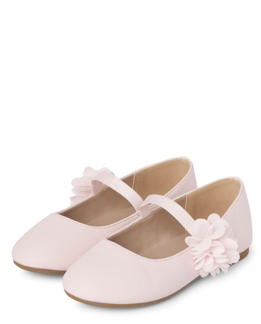 Girls Floral Ballet Flats Gymboree PINK