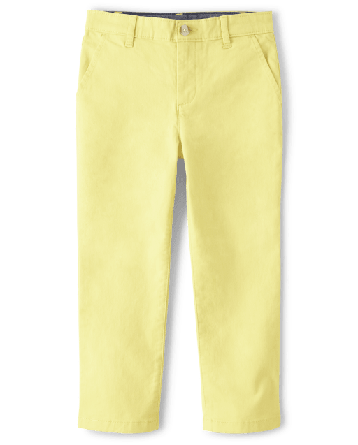 Boys Twill Woven Chino Pants - Spring Celebrations - YELLOW | Gymboree