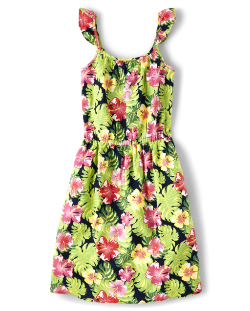 Gymboree Girls sz 4 Palm Beach Paradise Tropical Floral Dress NWT Vintage