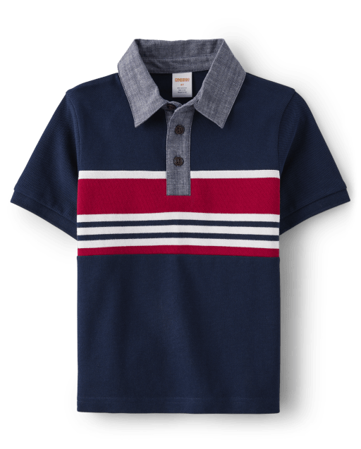 Boys striped polo shirt online