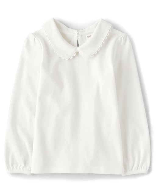 Girls peter pan collar top on sale