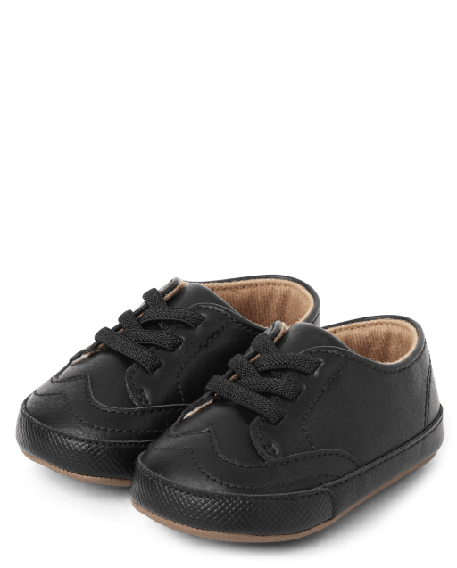 Baby Boys Faux Leather Dress Shoes | Gymboree - BLACK
