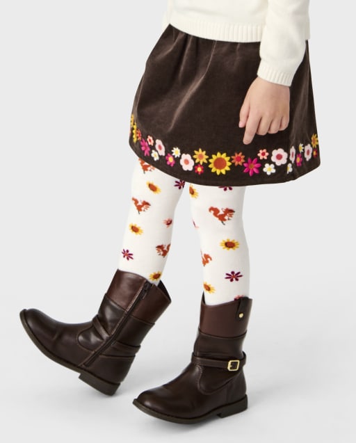 Botanical embroidered cord skirt top