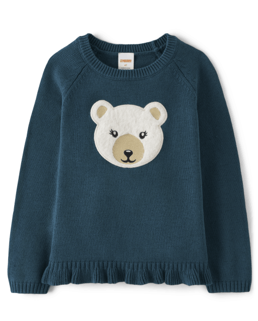 Gymboree Gymboree Girls Long Sleeve Polar Bear Fairisle Sweater