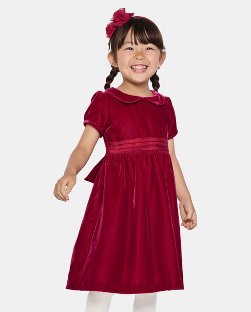Gymboree green velvet dress sale